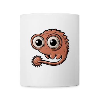 Funny little monster with big eyes - Mug - white - Front