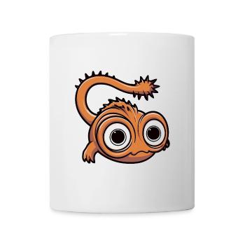 Funny little monster with big eyes - Mug - white - Front