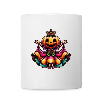 Princesse citrouille d’Halloween avec robe colorée - Mug blanc - blanc - Devant