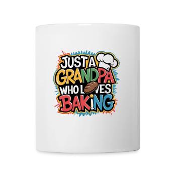 Grandpa is a baker, our grandpa likes to bake - Mug - white - Front