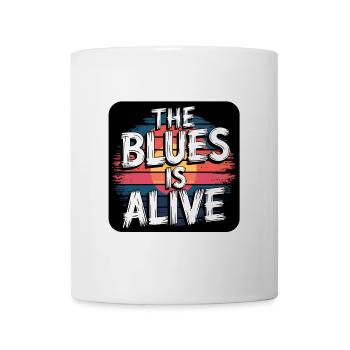 The Blues Lives Un design de blues vintage pour les fans de blues - Mug blanc - blanc - Devant