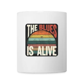 The Blues Lives Un design de blues vintage pour les fans de blues - Mug blanc - blanc - Devant