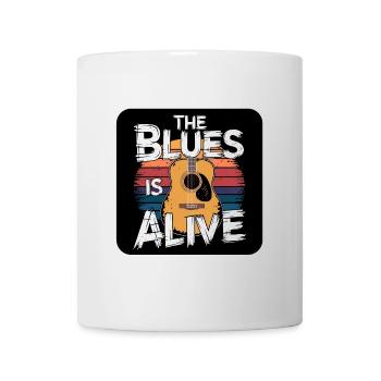 The Blues Lives Un design de blues vintage pour les fans de blues - Mug blanc - blanc - Devant