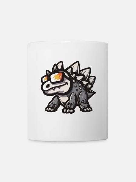 Dinosaurier stegosaurus Cool Comic - Tasse - Weiß