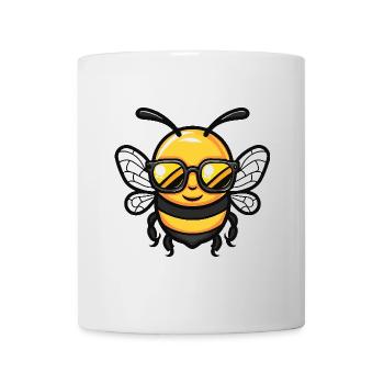 Biene Cool Comic - Tasse - Weiß - Vorne