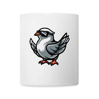 Taube Vogel Cool Comic - Tasse - Weiß - Vorne