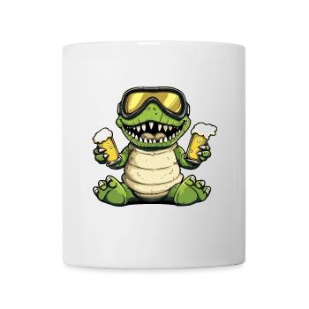 Alligator Apres Ski Bier - Tasse - Weiß - Vorne