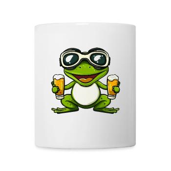 Frosch Apres Ski Bier - Tasse - Weiß - Vorne