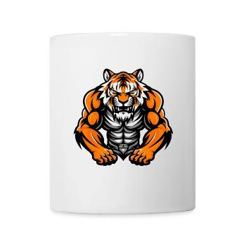 Musculation Tiger Muscles - Mug blanc - blanc - Devant