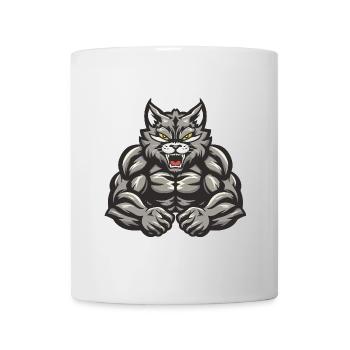 Musculation des muscles du chat - Mug blanc - blanc - Devant