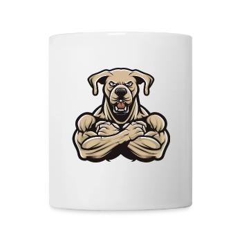 Labrador Dog Muscles Bodybuilding - Mug - white - Front