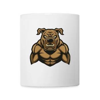 Mastiff Dog Muscles Bodybuilding - Mug - white - Front