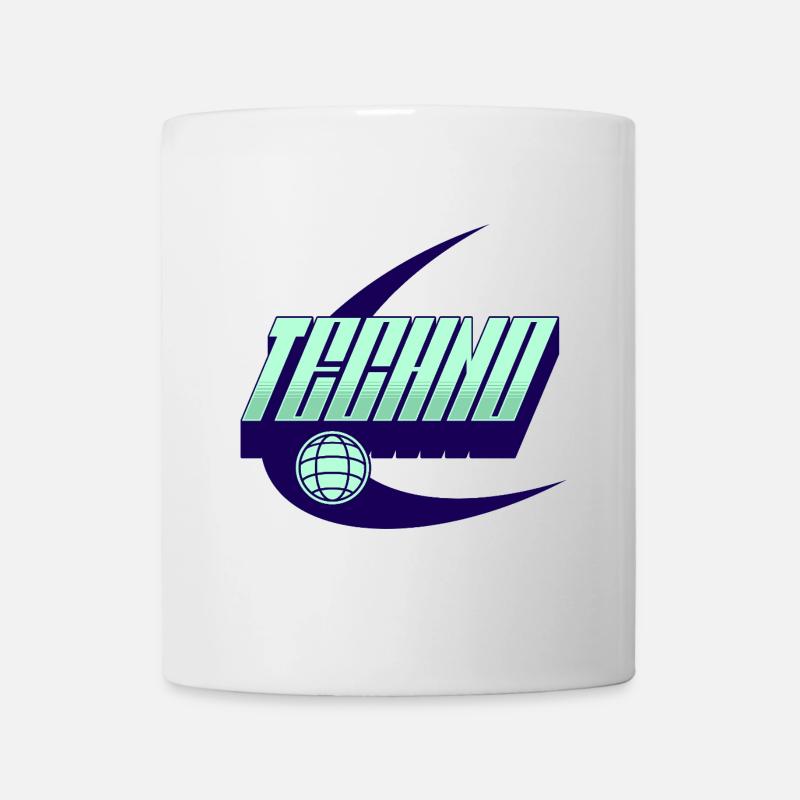 Techno - Tasse - Weiß