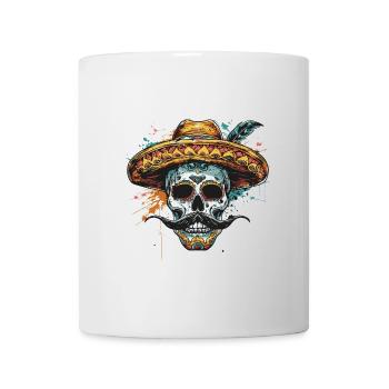 Mexican Skull Sombrero - Mug - white - Front