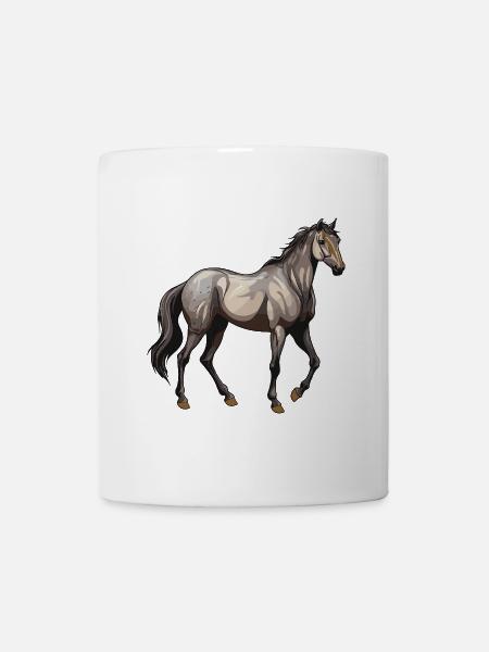 Pferd Tier - Tasse - Weiß