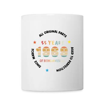 55 Years Old Made In 1969 Vintage March 1969 - Mug blanc - blanc - Devant