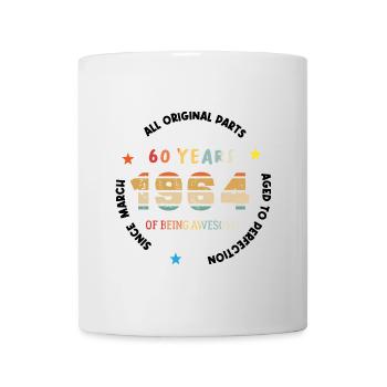 60 Years Old Made In 1964 Vintage March 1964 - Mug blanc - blanc - Devant