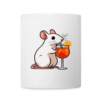 Weiße Ratte Aperitif Aperoli Spritz Campari Drink - Tasse - Weiß - Vorne