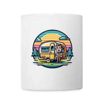 Camping Camper Caravan - Mug - white - Front