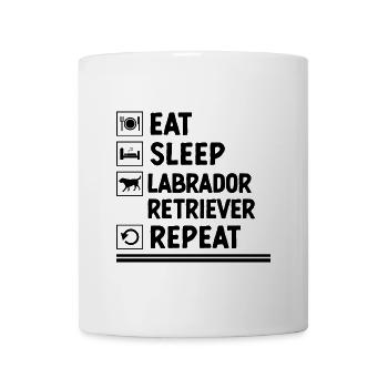 Eat Sleep Labrador Retriever Repeat Lab Dog - Mug - white - Front