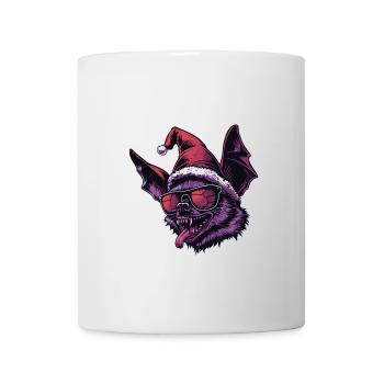 Chauve-souris Noël drôle - Mug blanc - blanc - Devant