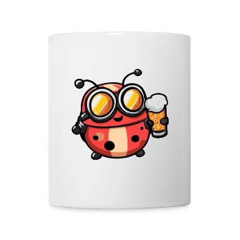 Bière d’après-ski Ladybug - Mug blanc - blanc - Devant