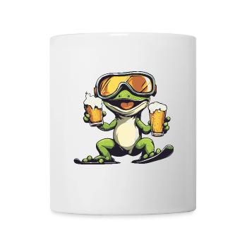 Bière après-ski Lizard - Mug blanc - blanc - Devant