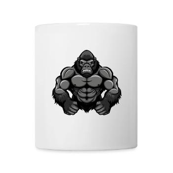 Gorilla Muscles Bodybuilding - Mug - white - Front