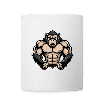 Musculation Muscles de Singe - Mug blanc - blanc - Devant