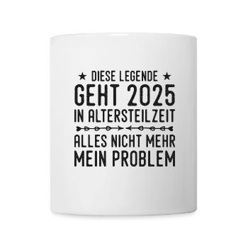 Partial retirement 2025 Approaching retirement - Mug - white - Front