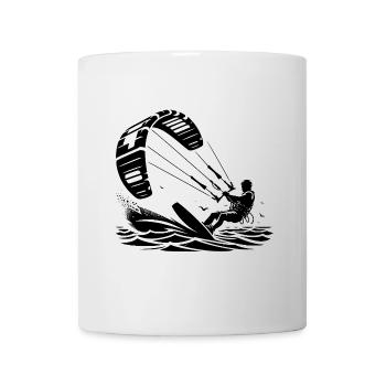 Kitesurfen Kitesurfer Kiteboard - Tasse - Weiß - Vorne