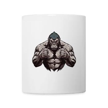 Gorilla Muskeln - Tasse - Weiß - Vorne