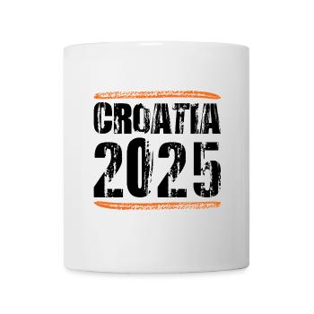 Croatia 2025 Spruch - Tasse - Weiß - Vorne