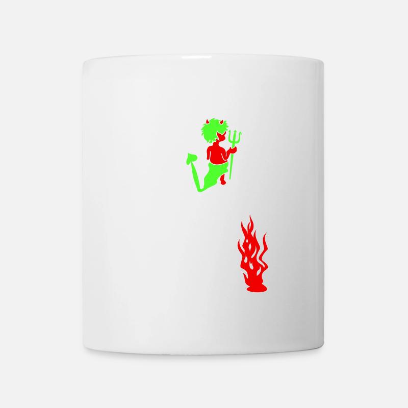 flammes / flames (1c) - Mug blanc - blanc