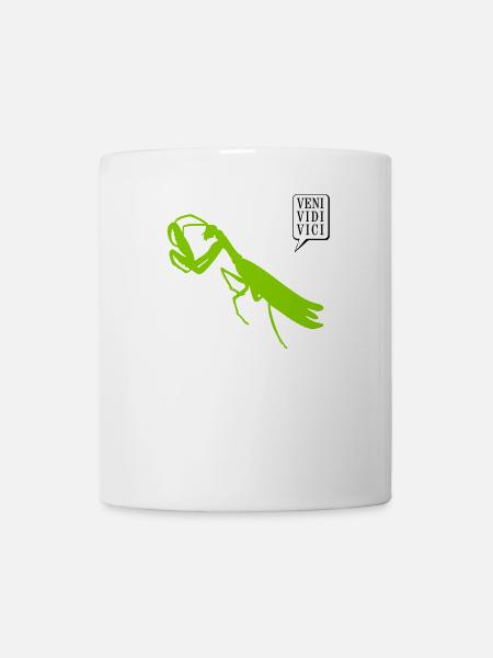 Gottesanbeterin / mantis (1c) - Tasse - Weiß