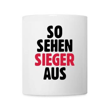 So sehen Sieger aus - Tasse - Weiß - Vorne