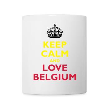 Keep Calm & Love Belgium - Mug blanc - blanc - Devant