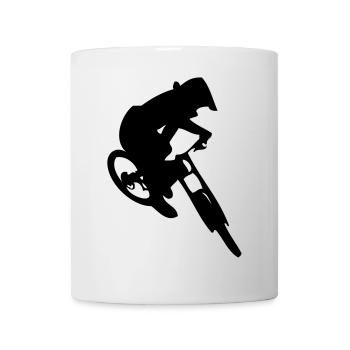 Downhill bike jump - Mug - white - Front