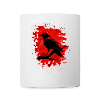 Crow bleached red - Tasse - Weiß - Vorne