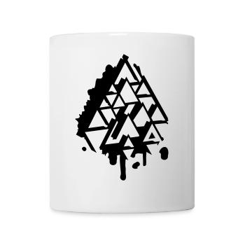 abstract Graffiti Triangle - Mug - white - Front