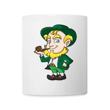 Leprechaun Pipe Charm - Mug - white - Front
