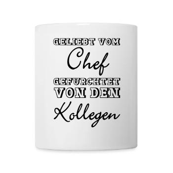Geliebt vom Chef Geschenk - Tasse - Weiß - Vorne