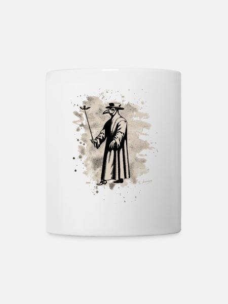 Dr. Schnabel – Pestarzt - bleached white - Tasse - Weiß
