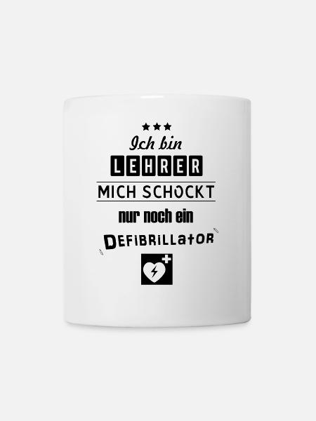 Lustiger Lehrer - Tasse - Weiß