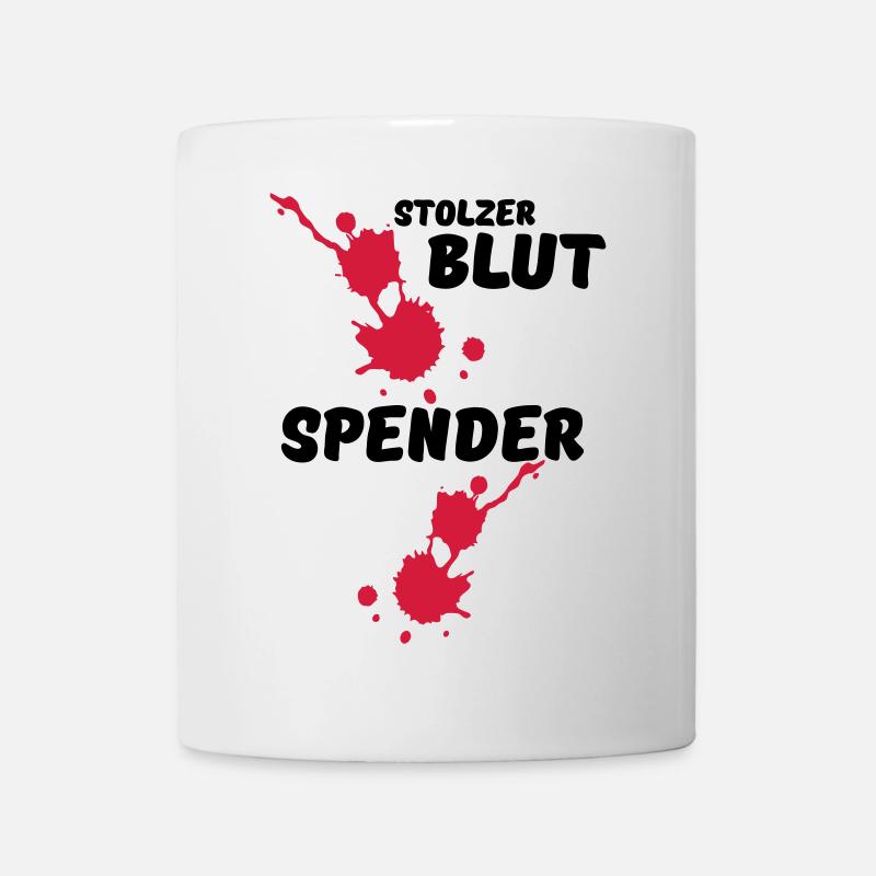 Stolzer Blutspender Blut Spende Geschenk Medizin - Tasse - Weiß