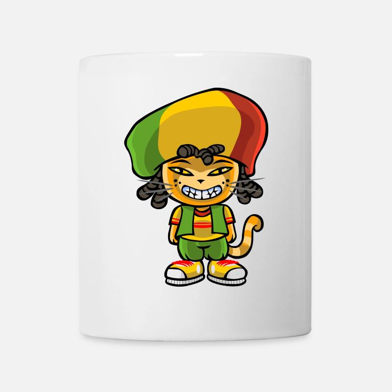 Reggae chat - Mug blanc - blanc