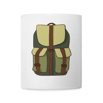 Rucksack - Tasse - Weiß - Vorne