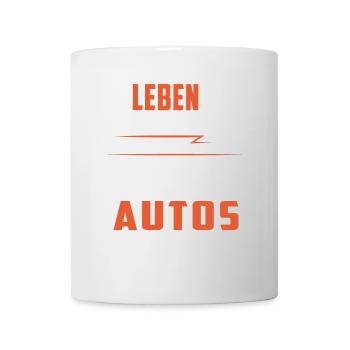 Keine langweiligen Autos - Tasse - Weiß - Vorne