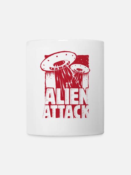 Alien Attack - Mug - white