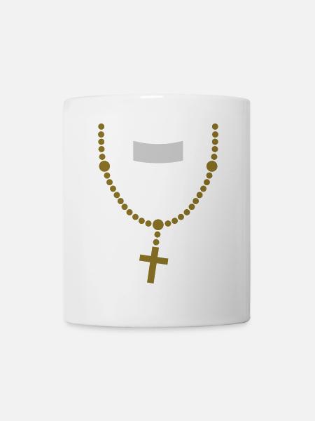 large_please_priest_vector - Tasse - Weiß